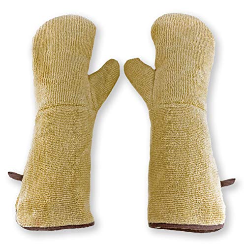 Goldman Service - Professionelle Thermo-Handschuhe, hitzebeständig bis 350 °C. Schutzhandschuhe für Hochtemperaturgrill von GOLDMAN SERVICE