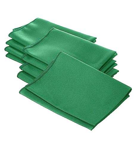 LA Linen 1818pop_Pk10_Jade153Pk11 Servietten, Polyester-Popeline, 45,7 x 45,7 cm, Jade, 45.7 x 45.7 x 0.04 cm von LA Linen