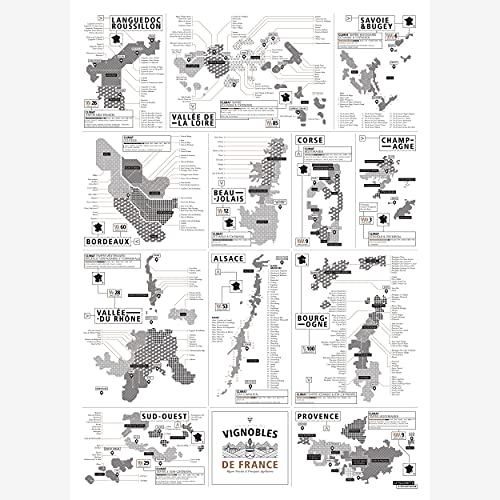 Poster – Französische Weingläser – 50 x 70 cm von LA MAJORETTE A MOUSTACHE