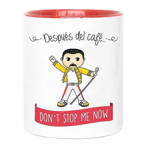 LA MENTE ES MARAVILLOSA - Keramiktasse mit Satz und Zeichnung | Después del Café, Don´t Stop Me Now| 330 ml, Originelles Geschenk für Eine Besondere Person, Tasse Kaffee von LA MENTE ES MARAVILLOSA