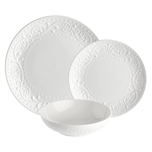 LA PORCELLANA WEISS - Set mit 18 Tellern Träumer von LA PORCELLANA BIANCA