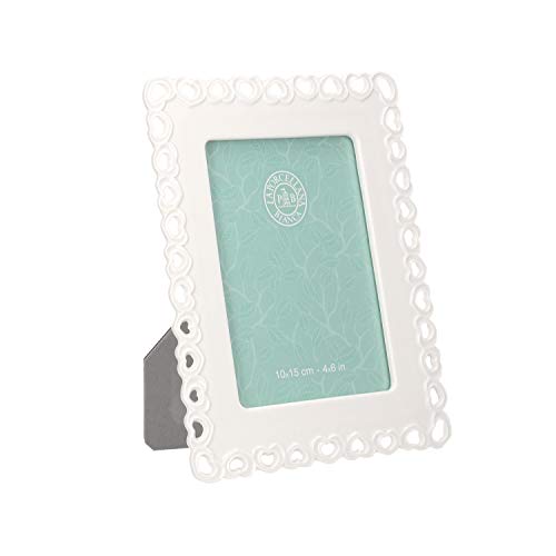LA Porzellan Bianca – Rechteckiger Bilderrahmen für Fotos 10 x 15 cm in Geschenkbox von LA PORCELLANA BIANCA