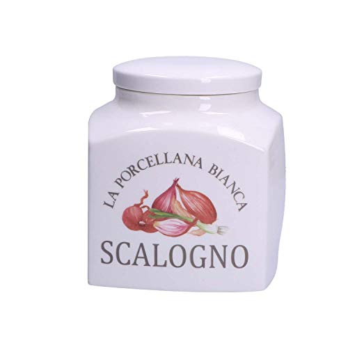 La Porzellan Bianca – Dose für Aufbewahrung, Dosen und Behälter – Küchendosen – Porzellan – 1800 CC; 12 x 12 x 16 cm von LA PORCELLANA BIANCA