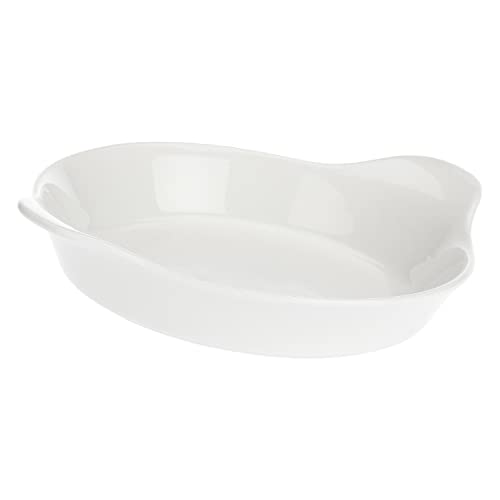 porcellana Arezzo AU Gratin 24 cm, Porzellan, Mehrfarbig, 0,1 x 0,1 x 0,1 cm von LA PORCELLANA BIANCA
