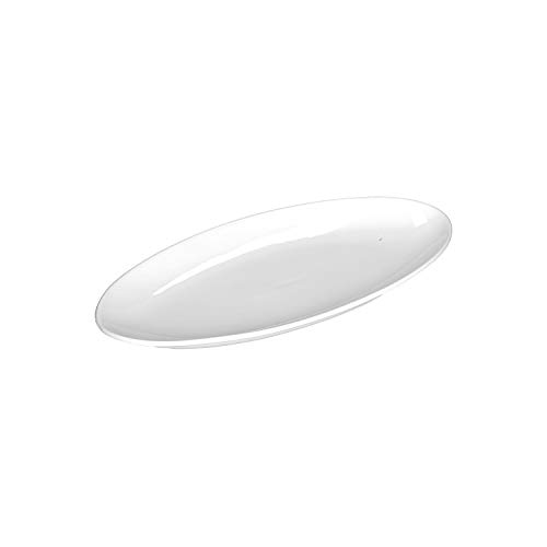 LA PORCELLANA BIANCA - Convivio Ovale Teller, Geschenkbox, Weiß, 36 x 17 cm von LA PORCELLANA BIANCA