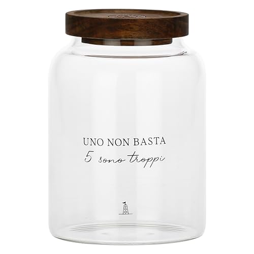 La Porcellana Bianca - Kaffeedose aus Borosilikatglas, Fassungsvermögen 1,2 l, Kollektion I Garbati von LA PORCELLANA BIANCA