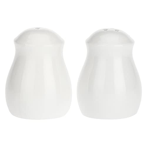 PORCELLANA Menage Classic Salz und Pfeffer, Porzellan, Mehrfarbig, 0,1 x 0,1 x 0,1 cm von LA PORCELLANA BIANCA