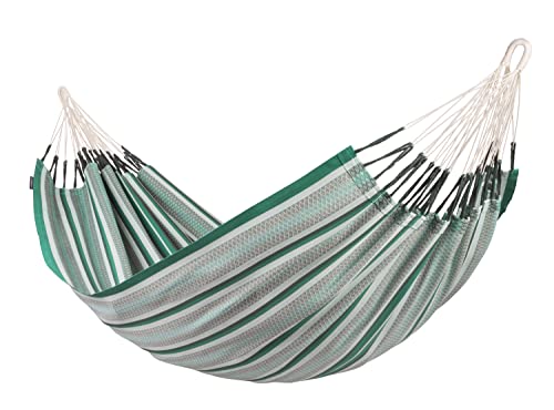 LA SIESTA® Modesta Agave - Klassische Doppel-Hängematte aus Bio-Baumwolle von LA SIESTA