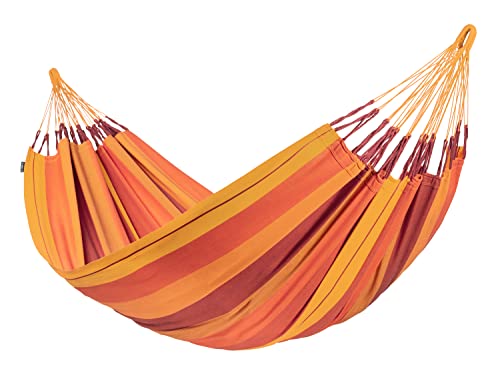 LA SIESTA® Modesta Volcano - Klassische Doppel-Hängematte aus Bio-Baumwolle von LA SIESTA