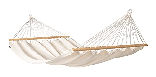 La Siesta® Florencia Latte – Organic Cotton Double Spreader Bar Hammock von LA SIESTA