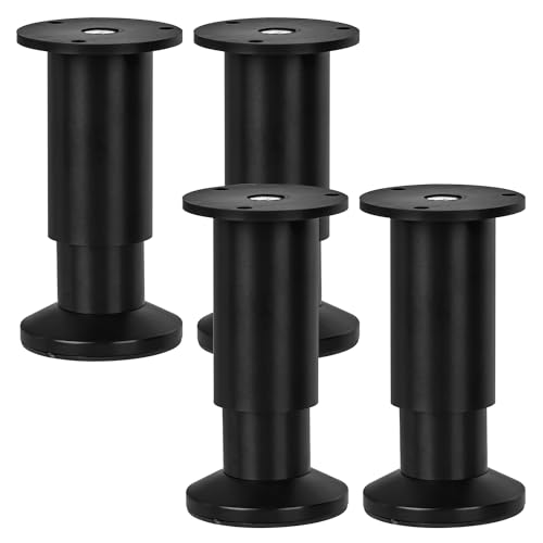 LA Vane 12cm Metall Möbelfüße, 4er Set Modern Aluminium Rund Höhenverstellbar Tischbeine Schrankfüße für Sofa Bett Schrank Couch Küche LA Vane 12cm Metall Möbelfüße, 4er Set Modern Aluminium Rund Höhenverstellbar Tischbeine Schrankfüße für Sofa Bett Schrank Couch Küche von La Vane