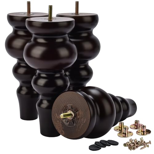 La Vane Massivholz Möbelbeine (4er Set) - 22cm Höhe, inkl. M8 Montageplatten & Schrauben - Ersatzfüße für Sofa, Schrank, Couchtisch, Ottomane und Hocker La Vane Massivholz Möbelbeine (4er Set) - 22cm Höhe, inkl. M8 Montageplatten & Schrauben - Ersatzfüße für Sofa, Schrank, Couchtisch, Ottomane und Hocker von La Vane