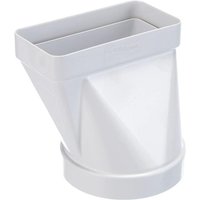 Horizontale lüftungsfuge rund-rechteckig adapter weiß - cgo112b von LA VENTILAZIONE