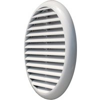 UV-Schutzgitter zum Klemmen mit geneigten Flügeln – ABS Weiß Ø155 von LA VENTILAZIONE