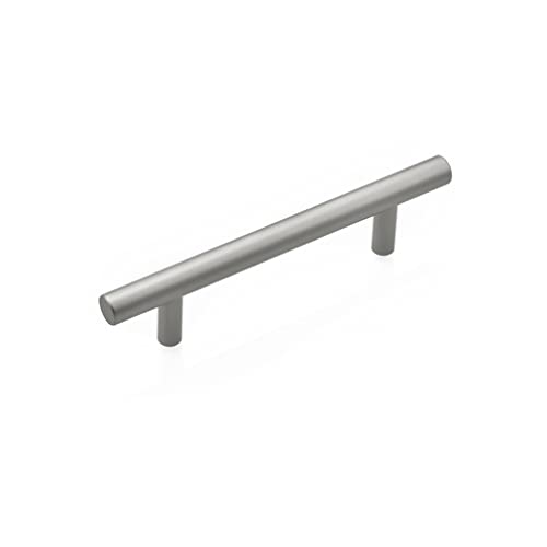 Europäischer Steggriff Möbelgriff Matt Relinggriffe Schrankgriff Küchengriff Massive Aluminiumlegierung Türgriffe T-Form Schubladengriffe Stangengriff Griffe,1er-Pack (Lochabstand 96mm,Silber) von LA1ASHOU