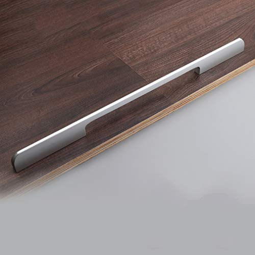 Moderne Bogengriffe Schrankgriffe Schubladengriff Möbelgriffe Stangengriff Küchegriffe Gebürstetem Aluminium,Metall Kommodengriff Türgriff Solid Möbel Hardware Profilgriff(SilverHole center 384mm) von LA1ASHOU