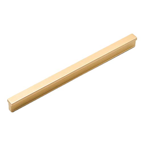 Möbelgriffe Stangengriff Möbelgriff Matt Schrankgriff Schubladengriff Griffleiste Türgriff Aluminiumlegierung Griffen Küchengriff für Schubladen | 1 Stück (Lochabstand 352mm,gold) von LA1ASHOU