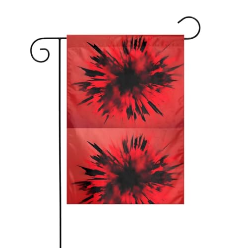 LAABBE Explosion Burst rot schwarz bedruckt Garten Fahnenmast Outdoor Hof Dekoration Mode 30,5 x 45,7 cm LAABBE Explosion Burst rot schwarz bedruckt Garten Fahnenmast Outdoor Hof Dekoration Mode 30,5 x 45,7 cm von LAABBE