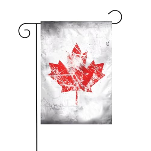 LAABBE Retro Kanada Flagge gedruckt Garten Fahnenmast Outdoor Hof Dekoration Mode 30,5 x 45,7 cm von LAABBE