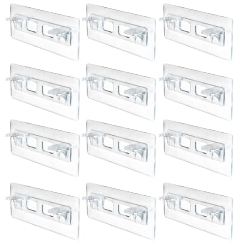 12-pcs-Regalunterstützungsstifte, selbstklebende Acrylschrank-Regal-Clips mit starker Tragung für Möbelbuchhandelschrankschrank, 5, 9x2, 8-Zoll-Stützclips 12-pcs-Regalunterstützungsstifte, selbstklebende Acrylschrank-Regal-Clips mit starker Tragung für Möbelbuchhandelschrankschrank, 5, 9x2, 8-Zoll-Stützclips von LAANCOO