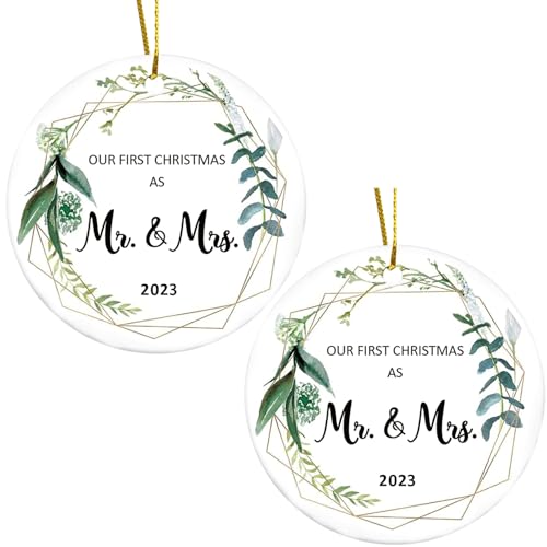 2023 3inch doppelseitiges rustikales Weihnachtsfest-Verheiratete Ornament, Holz rund Mr und Frau für die Hochzeit, Hochzeitsverzierung 2023 2023 3inch doppelseitiges rustikales Weihnachtsfest-Verheiratete Ornament, Holz rund Mr und Frau für die Hochzeit, Hochzeitsverzierung 2023 von LAANCOO