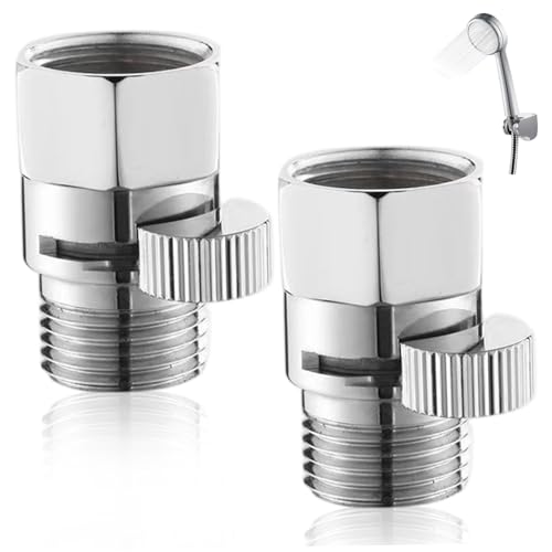 2pcs Duschkopf ausgeschaltetes Ventil, leckere Messing Duschflüsse Steuerventil für Handheld -Duschkopf oder Bidet Sprayer, ausgeschaltet von LAANCOO