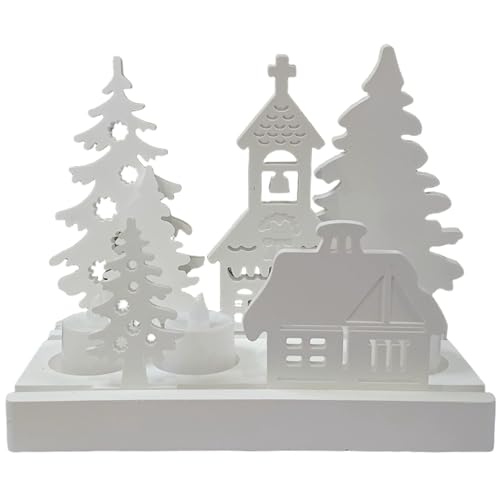 7pcs/Set Christmas Village Kerzenhalter Silikonformen, Harzbetonzementformen für Kerzenhalterhandwerk, Weihnachtsharz 7pcs/Set Christmas Village Kerzenhalter Silikonformen, Harzbetonzementformen für Kerzenhalterhandwerk, Weihnachtsharz von LAANCOO