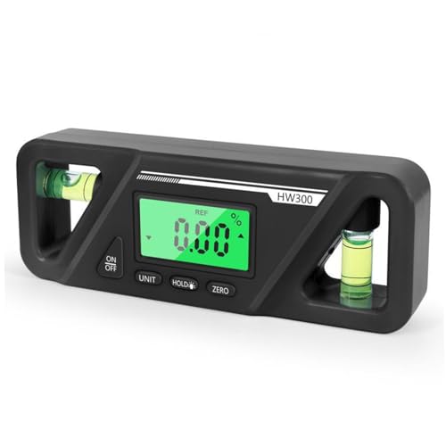 Digitale Ebene und Protractor 3 in 1 Mehrzweck Digitale Ebene Magnetisches Neigungsmesser Tragbare LED-Anzeige Protractor Winkelfinder, Batterie nicht enthalten, Smart Level-Werkzeug von LAANCOO