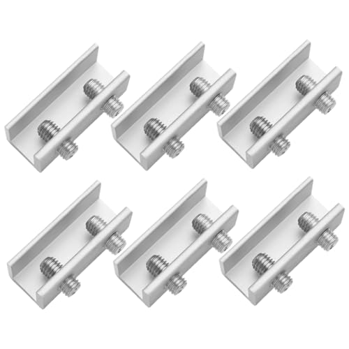 Fensterschlösser für Auf- und Abnutzungsfenster, 6PCS -Fensterschlösser Aluminiumlegierung einstellbarer Schieberkinder -Sicherheitsstopper für Zuhause, Büro und Balkon, Schieber von LAANCOO