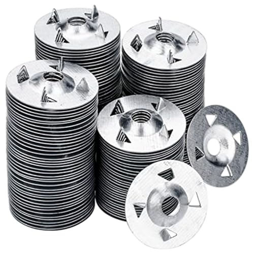 Foam -Board -Befestigungselemente, 150pcs 1-1/8 -Zoll -Schaumstoffboardbefestigungen - Metall Unterlegscheiben für Paneele Befestigung und Installation, sicher und einfach zu bedienen von LAANCOO
