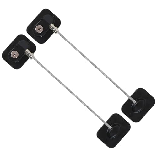 Kinder -Proof -Schrankschlösser, 2 PCS -Schrankschlösser Kinderschutzkühlschrank mit Schlüsseln Starker Kleber Babysicherheit für Kühlschrankschublade von LAANCOO