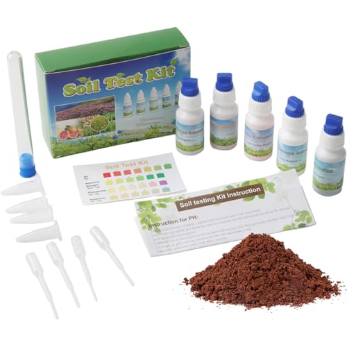 LAANCOO Bodentest, 1 Set Bodentest -Kit, Tester für Gartennährstoffe, Stickstoffphosphor -Kaliumkit für den Rasenhof von Landwirtschaftsgarten, Messinstrumente LAANCOO Bodentest, 1 Set Bodentest -Kit, Tester für Gartennährstoffe, Stickstoffphosphor -Kaliumkit für den Rasenhof von Landwirtschaftsgarten, Messinstrumente von LAANCOO