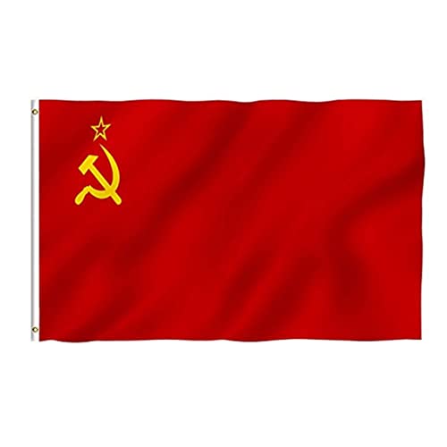 LAANCOO Flagge der Sowjetunion Große Nationale kommunistische Banner -Landflagde -Dekoration 36x60 Zoll, große Nationalflagge von LAANCOO