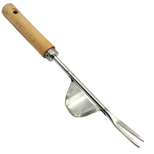 LAANCOO Hand Unkrebswerkzeug, Unkrautabzieher Werkzeug Edelstahl Hand Unkraut mit Hebelkomfort Griff für Garten Unkraut Entfernung hängen von LAANCOO