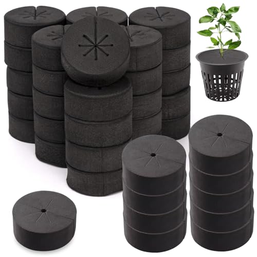 LAANCOO Hydroponische Schwämme, 40pcs Klonkragen Eva Hydroponische Schwämme 8 Speichen DIY Foam Insert Fit 2 Net -Töpfe für Hydrokroponik von LAANCOO
