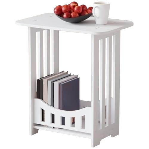 LAANCOO Rustikaler Beistelltisch, Kleiner quadratischer Seitentisch Holz Einschicht am Nachttisch - Hohldesign Nachttisch für Wohnzimmer/Schlafzimmer, Kleiner Akzent LAANCOO Rustikaler Beistelltisch, Kleiner quadratischer Seitentisch Holz Einschicht am Nachttisch - Hohldesign Nachttisch für Wohnzimmer/Schlafzimmer, Kleiner Akzent von LAANCOO