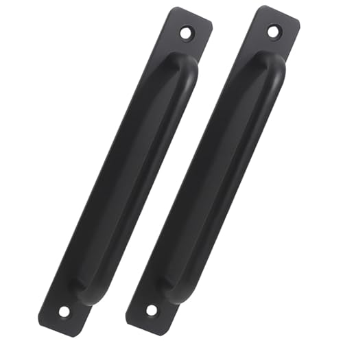 LAANCOO Schwarzes Torgriff, 2pcs Scheunentürgriff, Aluminiumlegierung schwarzes Tor, 5, 8 -Zoll von LAANCOO
