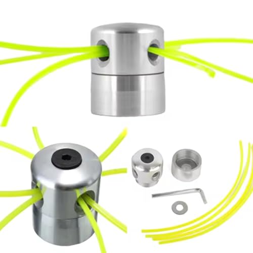 LAANCOO String Trimmer Kopf, Starker und robuster Aluminium Gras Trimmer Kopf mit String Line, Modifikation Ersatz Rasenmäher Teile, Festlinie, Weedeater Köpfe Ersatz von LAANCOO