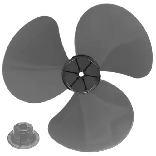 LAANCOO Ventilator Blatt, 12 Zoll Ventilator Klingen Ersatz Kunststoff 3-Blätter elektrischer Ersatz Klingen Teil für Stand oder Schreibtisch, Schwarz von LAANCOO