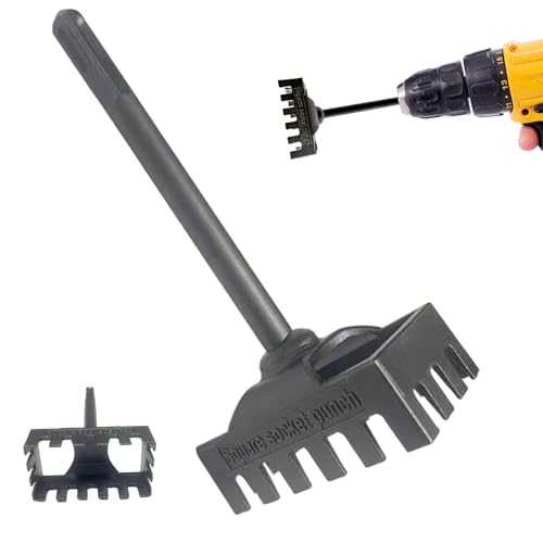 Square Loch Punch, Legierstahlquadrat Loch Punch für Elektrokasten - Schlitzschneider, Outlet Cutter oszillierendes Werkzeug für Ziegel, Beton, Zement, Stein Square Loch Punch, Legierstahlquadrat Loch Punch für Elektrokasten - Schlitzschneider, Outlet Cutter oszillierendes Werkzeug für Ziegel, Beton, Zement, Stein von LAANCOO