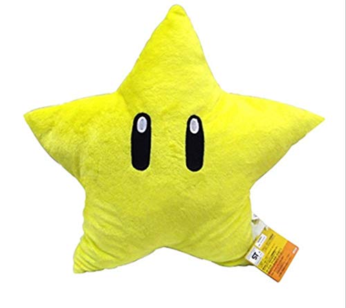 LAARNT 30 cm Plüschkissen Stern gelb, bequemes Kissen, Geschenke für Freunde Kinder von LAARNT