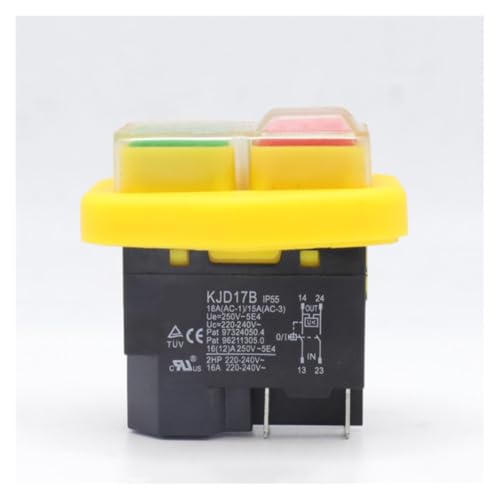 LABDIP KJD17B Electromagnetic Switch KJD17 with undervoltage Protection, Overload and high Current Emergency Stop (5pin) von LABDIP