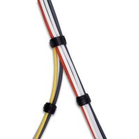 LABEL THE CABLE Klettkabelbinder schwarz von LABEL THE CABLE