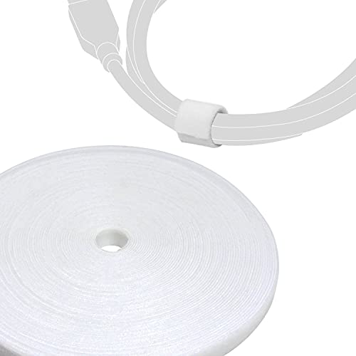 LABEL THE CABLE® 25m Klettband beidseitig weiß, Klett Kabelbinder, doppelseitig, wiederverschließbar, Klettbinder für das Perfekte Kabelmanagement, auch als Pflanzenbinder - Velours-Qualität LABEL THE CABLE® 25m Klettband beidseitig weiß, Klett Kabelbinder, doppelseitig, wiederverschließbar, Klettbinder für das Perfekte Kabelmanagement, auch als Pflanzenbinder - Velours-Qualität von LABEL THE CABLE
