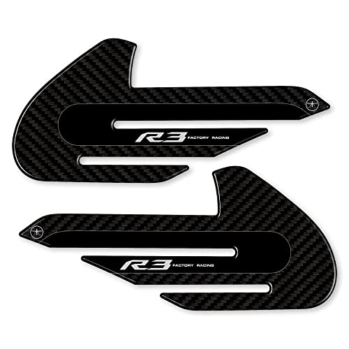 labelbike - 2 SEITENSCHUTZTANK 3D-Aufkleber für MOTORRÄDER kompatibel mit Yamaha YZF R3 2015-2018 von LABELBIKE