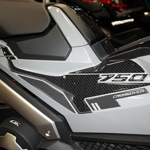 labelbike - 3D Gel Harz Aufkleber Boomerang Seitenschutz Fußstütze kompatibel mit Honda X-Adv 2021-2025 von LABELBIKE