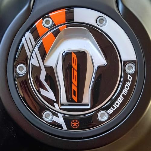 labelbike - 3D Aufkleber Dekoration und Schutz des Motorrad Tankdeckels kompatibel mit KTM 890 SMT 2024-2025 von LABELBIKE