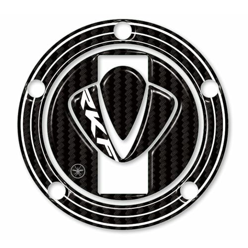 labelbike - 3D Aufkleber Motorrad Tankdeckel Schutz und Dekoration aus Harz kompatibel mit Keeway RKF 125 2018-2025 Carbon Farbe von LABELBIKE