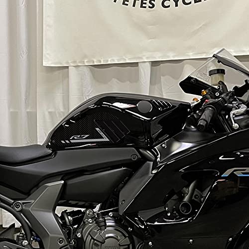 labelbike - 3D Aufkleber für Motorrad Tankseiten Dekorationen und Schutz kompatibel mit Yamaha R7 2021-2024 von LABELBIKE