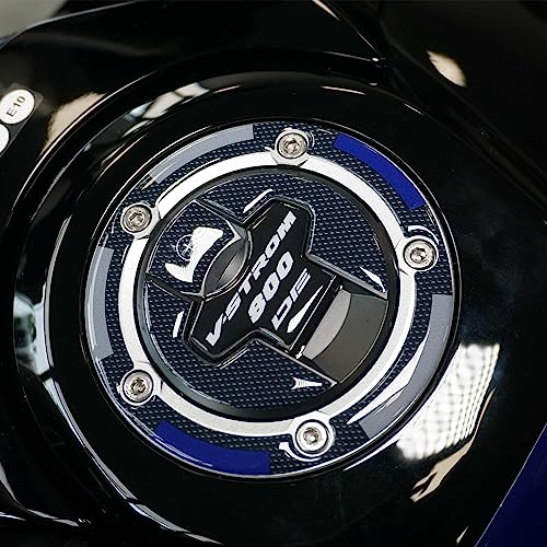 labelbike - 3D Harz Aufkleber Motorrad Tankdeckel Schutz kompatibel mit Suzuki V-Strom 800DE blau von LABELBIKE
